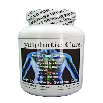 NaturalyPure LymphatiCare - Herbal Support for Fibroids, Cysts, Masses, Thyroid Nodules and Goiters. 120 Vegan Capsules Made in USA.
