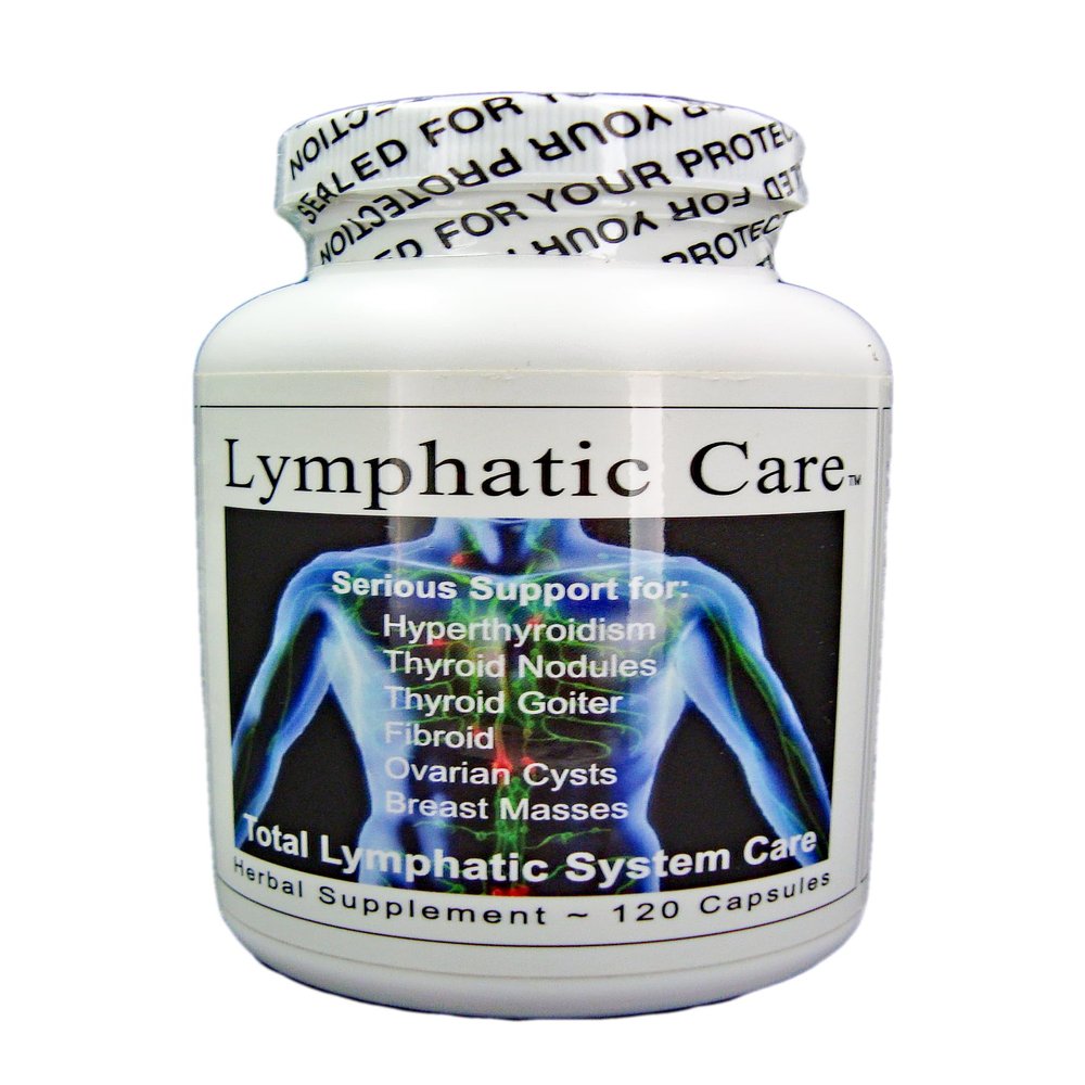 NaturalyPure LymphatiCare - Herbal Support for Fibroids, Cysts, Masses, Thyroid Nodules and Goiters. 120 Vegan Capsules Made in USA.