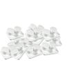 Amcon Contact Lenses Cases Flat Ribbed Extra Deep Well - White, 12 Pack view 2