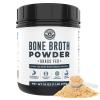 16oz Bone Broth Protein Powder From Grass Fed Beef - Unflavored, Single Ingredient - Rich in Collagen, Glucosamine, Gelatin, Paleo Protein Powder, Gut-Friendly, Non-GMO Ingredients, Dairy-Free Protein view 1