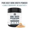 16oz Bone Broth Protein Powder From Grass Fed Beef - Unflavored, Single Ingredient - Rich in Collagen, Glucosamine, Gelatin, Paleo Protein Powder, Gut-Friendly, Non-GMO Ingredients, Dairy-Free Protein view 3