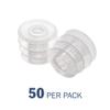 Apothecary Products Oral Syringe Adapter Plugs | Compatible with 3, 4, 6, 8 Oz Oval | 24 mm | Pack of 50 view 2
