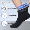Yomandamor Men's Diabetic Ankle Socks with Seamless Toe and Non-Binding Top,6 Pairs L Size(10-13) view 3