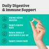 Prebiotics and Probiotics: Lactobacillus Gasseri, Lactobacillus Rhamnosus, Plantarum, Casei, Bifidobacterium longum, lactis, infantis. Probiotic Prebiotic, Pre and Probiotics for Digestive Health. view 2