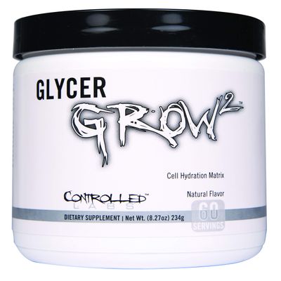 CONTROLLED LABS GlycerGrow 2, Increase Cell Volume and Vascularity, Helps Improve Endurance, Growth, and Recovery, Helps Maintain Workout Intensity, 60 Servings, Unflavored