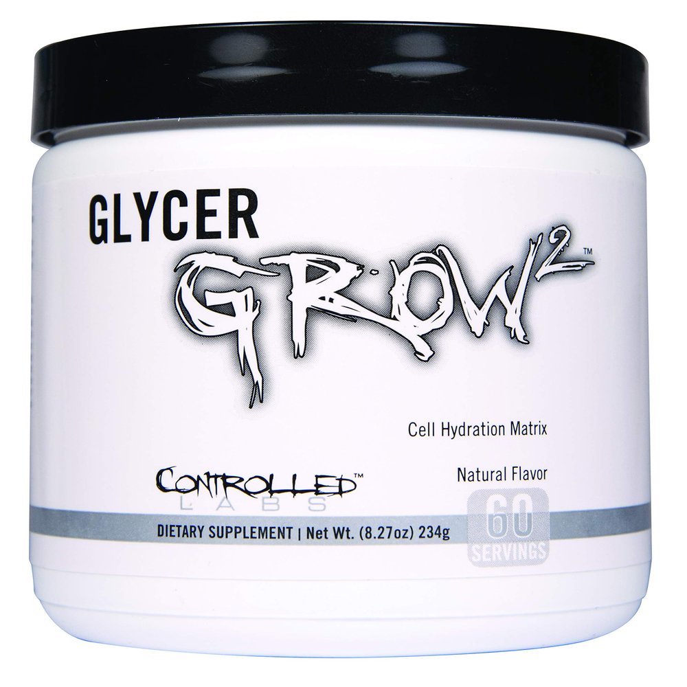 CONTROLLED LABS GlycerGrow 2, Increase Cell Volume and Vascularity, Helps Improve Endurance, Growth, and Recovery, Helps Maintain Workout Intensity, 60 Servings, Unflavored