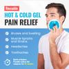 ICEWRAPS Reusable Round Ice Packs for Injuries, Hot & Cold Gel Therapy Packs, Soft & Flexible Compress for Pain Relief and Recovery, Pack of 5, Blue, FSA-HSA Eligible view 2