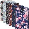 6 Pack Adult Bibs with Crumb Catcher - Waterproof and Reusable Clothing Protectors for Elderly Women view 1