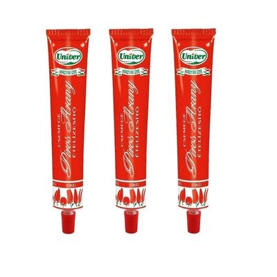 (Pack of 3) Authentic Univer Piros Arany Red Gold Hungarian Paprika Paste MILD SWEAT Csemege 3x160g
