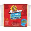 BORDEN CHEESE SLICES AMERICAN SINGLES REDUCED FAT 2% MILK 12 OZ PACK OF 3 view 1