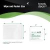 HandyClean Pre-Moistened Lens Cleaning Wipes, Eyeglass Wipes, Screen Wipes, 200 ct of 6 x 5 inches Individually Packed Lens Cleaner Wipes view 3