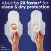 Always Ultra Thin Feminine Pads for Women, Size 5, Extra Heavy, Overnight Absorbency with Wings, (92 Count Total) view 3