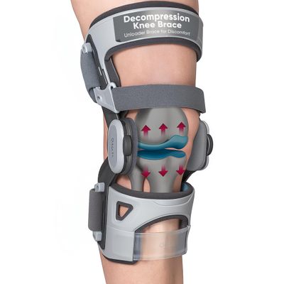 DDS, Inc. OA Pro Decompression Knee Braces - Arthritis Knee Support for Degeneration, Meniscus Tear, Bone-on-Bone Pressure Relief - Dual Unloading for Medial & Lateral Stability (Medium)