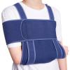 Velpeau Arm Sling for Sleep, Shoulder Immobilizer for Women & Men - Very Soft Sling for Rotator Cuff Tear, Fractured, Dislocation, Broken, Postoperative, Fits Left & Right (Blue, L: Bust 39.5-51.3) view 1