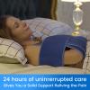 Velpeau Arm Sling for Sleep, Shoulder Immobilizer for Women & Men - Very Soft Sling for Rotator Cuff Tear, Fractured, Dislocation, Broken, Postoperative, Fits Left & Right (Blue, L: Bust 39.5-51.3) view 3