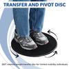 Sammons Preston Transfer Disc, 12" Pivot Disc for Safe Transfers with 360 Rotation, Non-Slip Surface for Sitting or Standing, Mobility Aid for Elderly, Caregivers, and Disabled, Lightweight Design view 3