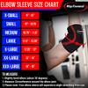 Rip Toned Elbow Sleeve Weightlifting - Elbow Wraps Compression Support & Pain Relief - Arm Sleeve for Men & Women- Durable Gym Elbow Brace for Strong Weight Training & Recovery - SEE SIZING GUIDE view 2