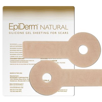 EpiDerm Areopexy Silicone Scar Sheets  Medical Grade Silicone Scar Tape for Breast Surgery  Reusable, Washable & Customizable Post Op Breast Reduction Essentials  Lollipop Shape Pair