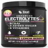 Zeal Electrolyte Powder - 90 Servings | Keto Electrolytes Powder | Zero Sugar, BCAAs, B-Vitamins | Potassium, Zinc, Magnesium | Hydration Powder Recovery Drink | Lemon Berry view 1
