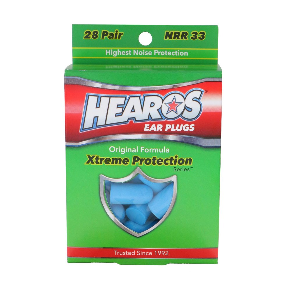 HEAROS Xtreme Protection Series Ear Plugs, Blue, 28 Pair