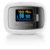 AccuMed CMS-50D1 Fingertip Pulse Oximeter Blood Oxygen Sensor SpO2 for Sports and Aviation. Portable and Lightweight with LED Display, 2 AAA Batteries, Lanyard and Travel Case (White) view 2