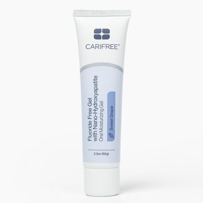 CariFree Fluoride Free Gel, Sweet Grape Flavor, Nano Hydroxyapatite Toothpaste, Neutralizes pH, Freshens Breath & Moistens Mouth, Dentist Recommended for Oral Care, 2.3 Ounce