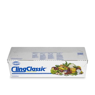 SealWrap 30540200 Cling Classic ZipSafe Plastic Wrap, 12" Wide by 2000' Length, PVC, Clear
