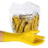 AmerCare Neptune Yellow Household Latex Rubber Gloves for Dishwashing and Cleaning, Extra-Large, Case of 120 Pairs view 1