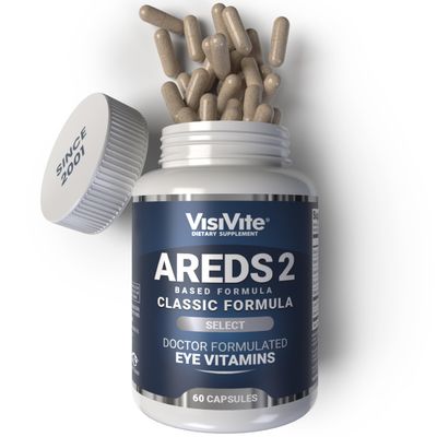 AREDS 2 Select Eye Vitamins for Macular Support - Vitamins for Eyes with Zeaxanthin Plus Lutein Macular Supplement - Premium Macular Health Formula - Eye Supplements for Adults - 60 Capsules