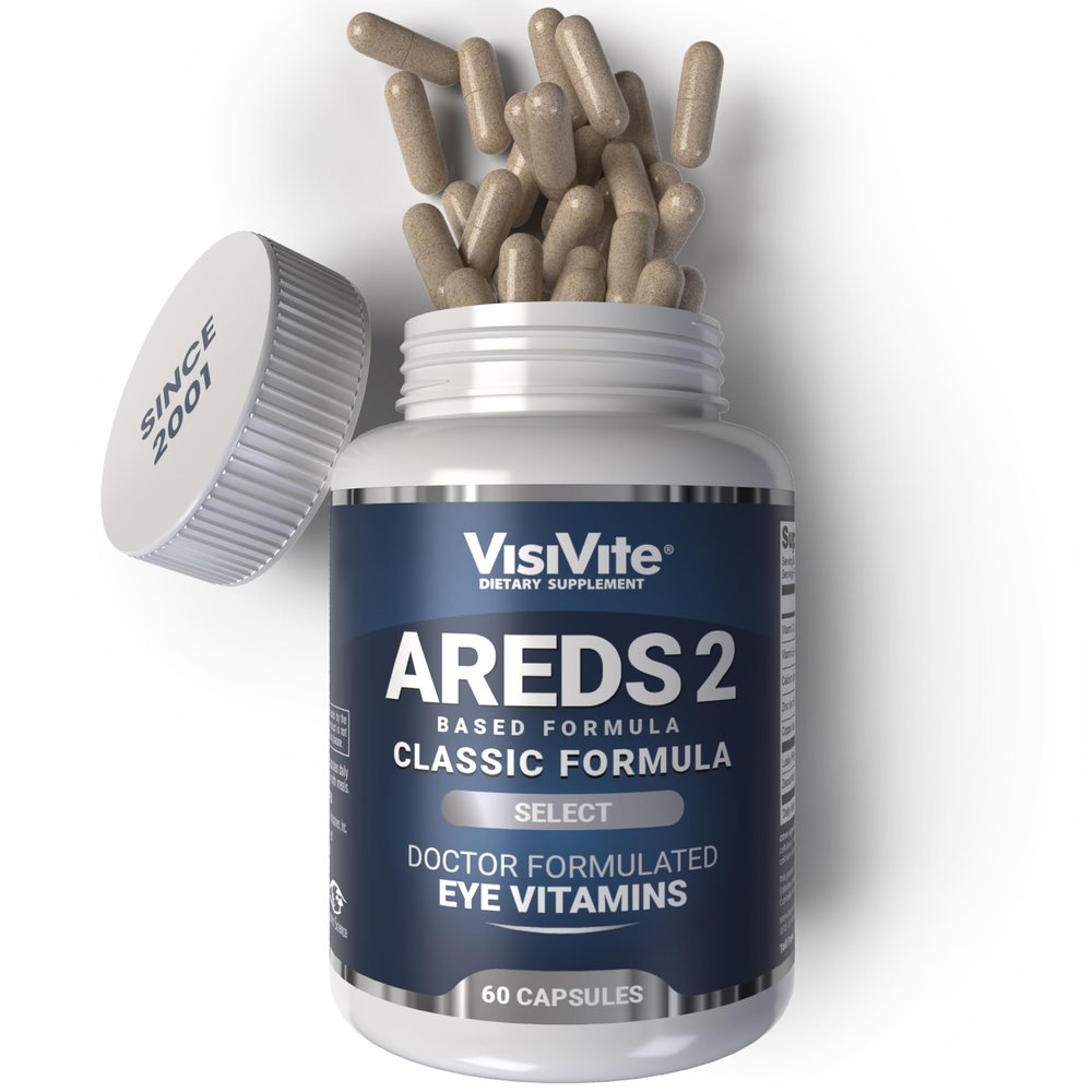 AREDS 2 Select Eye Vitamins for Macular Support - Vitamins for Eyes with Zeaxanthin Plus Lutein Macular Supplement - Premium Macular Health Formula - Eye Supplements for Adults - 60 Capsules
