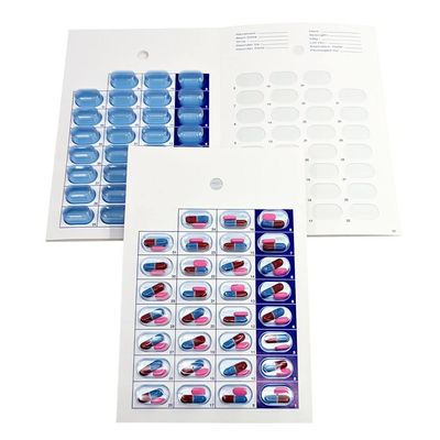 Monthly Pill Organizer Cold Seal Medication Blister Cards  DIY Pharmacy Pill Packaging for Medication, Disposable, Easy to Use, Just Fill and Seal (31 Day-6 Packs)