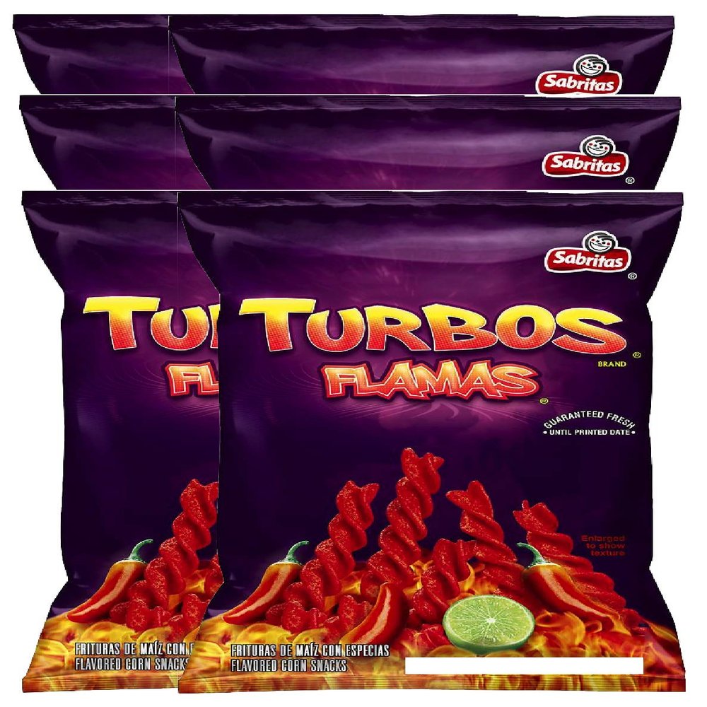 NEW Sabritas Turbos Flamas Net Wt 9.25oz (6)