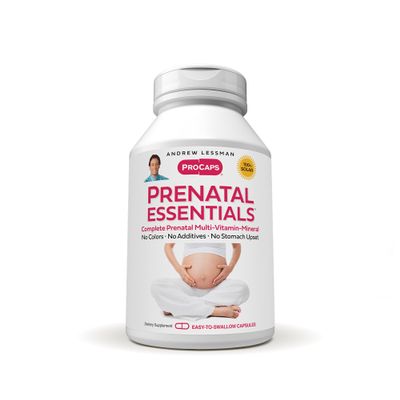 ANDREW LESSMAN Prenatal Essentials 360 Capsules - Complete Prenatal Vitamins for Women, No Additives, Nutrients for Womens Pregnancy, Postnatal-Folate Prenatal with Iron