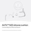 Resmed AirFit N20 Cushion - Nasal CPAP Mask Cushion Replacement - InfinitySeal Design - Soft Silicone - CPAP Accessories - Medium view 2