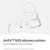 ResMed AirFit N20 Cushion - Nasal CPAP Mask Cushion Replacement - InfinitySeal Design - Soft Silicone - CPAP Accessories - Small view 2