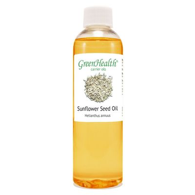 Sunflower Seed Oil  4 fl oz | 100% Pure Cold-Pressed Carrier Oil in Clear Plastic Bottle | Lightweight & Fast-Absorbing Base Oil for Skin, Hair & DIY Beauty Uses