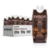 Evolve Plant Based Protein Shake, Double Chocolate, 20g Vegan Protein, Dairy Free, No Artificial Sweeteners, Non-GMO, 10g Fiber, 11 Fl Oz (Pack of 12) - (Formula May Vary) view 1
