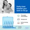TEPE Dental Floss Picks, Tooth Picks Flossers, Floss Sticks, EasyPicks M/L, Blue, 36 Pk view 2