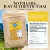 Blue Lotus Chai - Golden Masala Chai - Makes 530 Cups - 1 Pound Bulk Bag Masala Spiced Chai Powder with Organic Spices - Instant Indian Tea No Steeping - No Gluten view 2