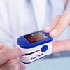 Zacurate 500BL Fingertip Pulse Oximeter Blood Oxygen Saturation Monitor with Batteries Included (Navy Blue) view 3