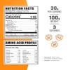 BulkSupplements.com Whey Protein Concentrate Powder - Whey Protein Powder Supplement, Unsweetened, Unflavored & Gluten Free, 30g per Serving, 100g (3.5 oz) (Pack of 1) view 2