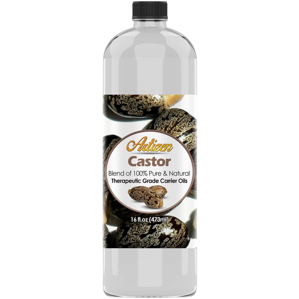 Artizen Pure Castor Oil  Therapeutic Grade Hair, Skin & Body Moisturizer (Bulk 16oz)