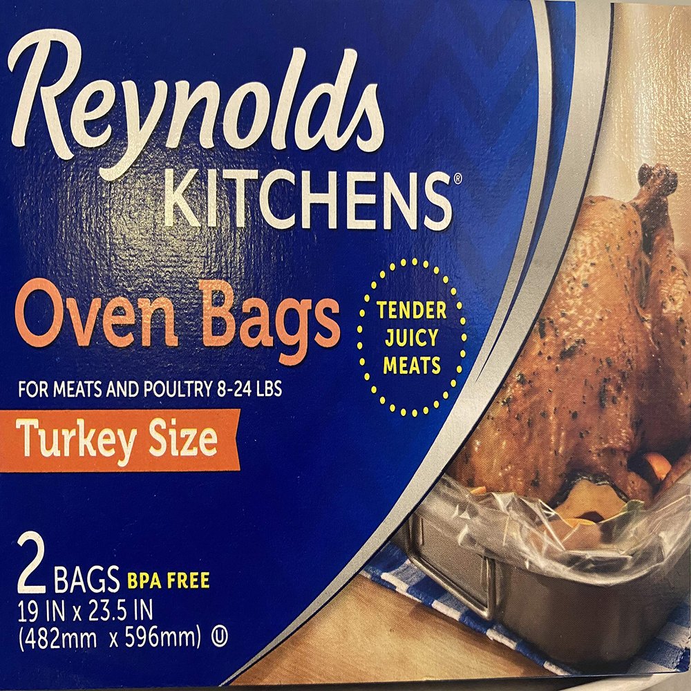Reynolds Large Clear Disposable Nylon Zipper Food Storage Bags (8 Count, 384 oz Capacity, Rectangular, Meat Storage, Easy Open/Close)