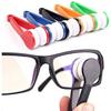 12 Pcs Mini Sun Glasses Eyeglass Microfiber Spectacles Cleaner Soft Brush Cleaning Tool Mini Microfiber Glasses Eyeglasses Cleaner Cleaning Clip (Random Color) view 1