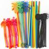 Ultimate Bar Caddy Assorted Swizzle Sticks, Disposable Flexible Straws (2 Sizes)  Ideal Bar Party Refill Kit for Organizers (60 Pieces) view 1