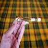 4" Long Stem/Straw Brass Cleaner and Tamper Tool with Wooden Handle for Shaka, Disco, Lollipop, Proto Pipes, Bubblers and Water Pipes, Made in Hawaii, USA view 4