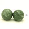 1.4'' Marble Baoding Chinese Health Stress Exercise Balls in Natural Stone Color Blackish Green Craft Collection view 2