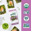Gimme Seaweed Organic Premium Roasted Seaweed Snacks, Teriyaki, 6 Count, Keto, Vegan, Gluten-Free, Great Source of Omega3s and Iodine, Healthy On-The-Go Snack for Kids and Adults view 4