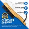 Clothes Brush Garment Brush-USA-Lint Brushes for Clothes, Lint Remover for Clothes 100% Boar Bristle Men's Wool Suit Brush, Suede, Furniture and Upholstery, Hat Brush view 4