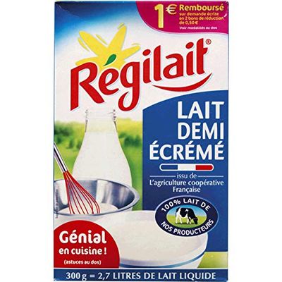Regilait semi-skimmed dry milk powder - 5 x 300gr / 10.58oz